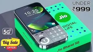 गरीबों के लिए सिर्फ ₹999 में लॉन्च हुआ Jio Bharat 5G स्मार्टफोन, मिलेगा 5000mAh की तगड़ी बैटरी #jio 