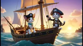 Pirate Paws and the Treasure Hunt | Furry Pirate Song for Kids | Musical Island Adventure Rhyme