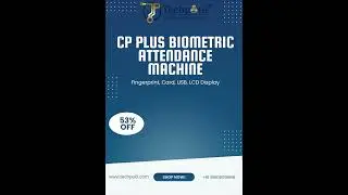 CP PLUS CP-VTA-T2324-U | Biometric Attendance Machine for Offices & Schools #techpotli #innovation