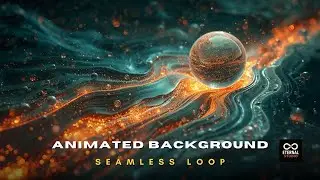 Animated Background - Abstract Molten Cosmic River | Surreal Space Galaxy Lava Energy Live Wallpaper