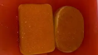 [ASMR] PINK SUDSY SQUEEZE WITH DISH SOAP 🧡🧡