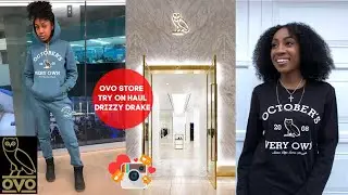 OVO TRY ON HAUL | Drake's Clothing Line | OVO Store | Ladies in Mens Clothing | Sadicka.inc