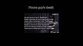 The death of phone guy 😢 #fnaf #sadedit #shorts