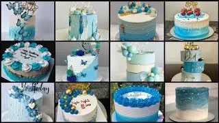 Unique Sky Blue Theme Cake Decorating ideas | Latest 50+ Sky Blue Cake Design
