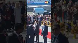 president US Donald trump dancing.