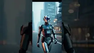 미래 인공지능 로봇 경찰, 범인 검거 작전 시작!Future AI Robot Cop Launches Criminal Arrest Mission!