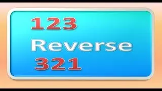 write a program to reverse Any Number by using loop