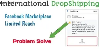 Facebook Marketplace Limit Reached Problem || Limit Reached Problem In Facebook Marketplace