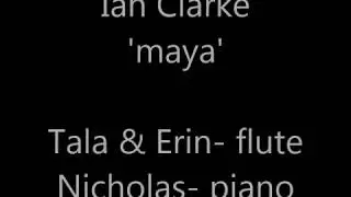 'maya' for two flutes and piano by Ian Clarke