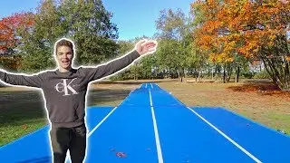 WORLD'S LARGEST AIRTRACK SETUP! (100ft+)