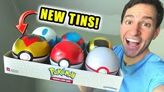 *THERE'S NEW POKEBALL TINS!* Level Ball Pokemon Cards Opening!