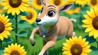 Saiga Antelope Nursery Rhyme with Pixar-Style Art Prompts for Toddlers