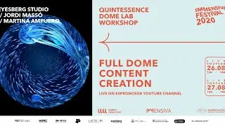 Full Dome Content Creation part I