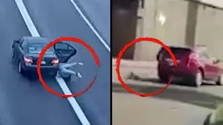 Scary Moments When Kids Fell Out of Moving Cars