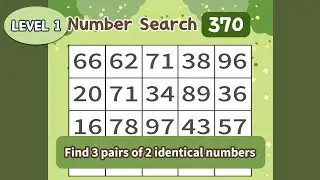 Match 3 Numbers, Train Your Brain. Senior-Friendly Game   1-370