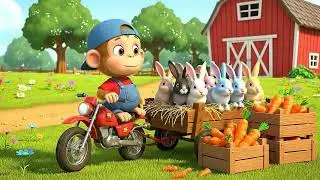 Monkey Funny | Tractor Chase, Farm Rescue &Happy Ending | Monkey Cartoon