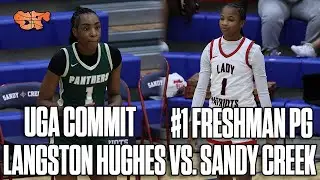UGA Commit Jocelyn Faison 🆚 #1 FRESHMAN Guard Morghan Reckley BATTLE IT OUT | Sandy Creek v Langston