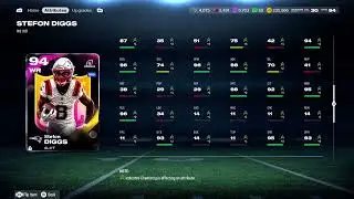 Madden 26-Season 5 94 overall Level 30 New England Patriots Theme Team Playoff Theme Team 64/25 