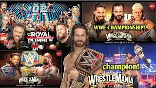 ROMAN REIGNS VS ROCK 🤯 WM39 //SETH ROLLINS 🤯 NEW WWE CHAMPION 🤯// ROYAL RUMBLE NEW POSTER 🤯