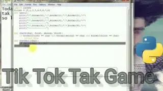 How to make a tik tok tak game in python 3.7