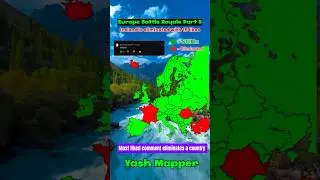 Europe Battle Royale Part 5 #europe #maps #geography #shorts