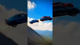 The car is flying through the sky and going to the moon. ✈️😎 #shorts #viralvideo