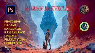 AI Image Masterclass: Photoshop Expand  Harmonize Topaz Upscayl RAW Enhance Firefly + Veo 3.1 videos