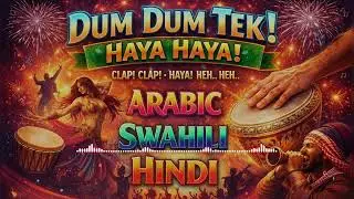 DUM DUM TEK! Haya Haya |Swahili / Arabic / Hindi | AI Song