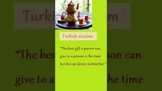 Turkish wisdom about time | #Shorts