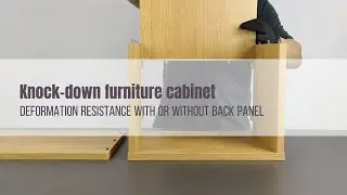 Knock-down furniture cabinet. Deformation Resistance with or without Back Panel.