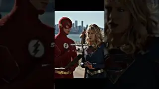Barry and Kara realize their Earth&rsquo;s merged ⚡️ #shorts #flash