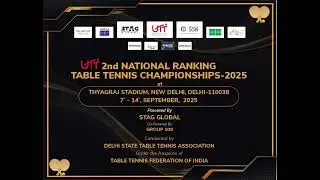 Table-1 | 12th Sept | Morning | UTT 2nd National Ranking Table Tennis Championship-2025