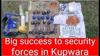 Security forces recover war like stores, narcotics along LoC in Kupwara
