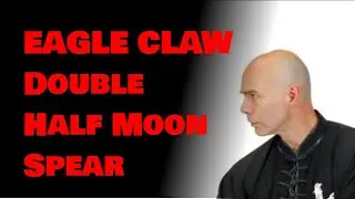 EAGLE CLAW KUNG FU | Fabulous Shuang Yue Qiang Double Half Moon Spear demonstration