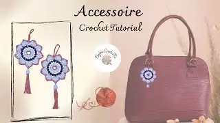 Un accessoire au crochet, bijoux de sac, d&eacute;coration..facile et rapide !#elyloucrochette