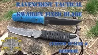 Ravencrest Tactical Kwaiken Fixed Blade (February 2019) Custom Scales & Remodel