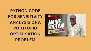 26. Python Code for Sensitivity Analysis of a Portfolio Optimisation Problem