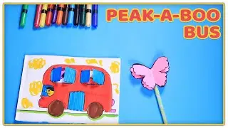 Peak a boo Bus | DIY Pull Tab Origami Envelope Card | Lovely DIY cards for any occasion