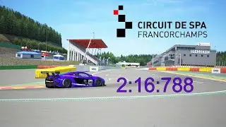 2:16:788 with Mclaren MP4-12C GT3 at Spa-Francorchamps + SETUP - Assetto corsa