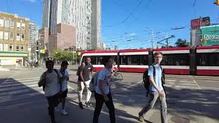4K The intersection of Spadina Av and College street an more in TORONTO CANADA