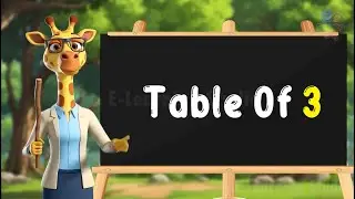 Table of 3 | Learn Multiplication Table Of 3 | Table 3 | 3 Ka Table | E-Learning Studio | Kids Table