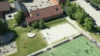 Allindelille Friskole fra oven