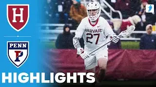 Harvard vs Penn | NCAA College Lacrosse | Highlights - April 12, 2025