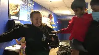 Snake wrapped around a girl | Petting snake 🐍