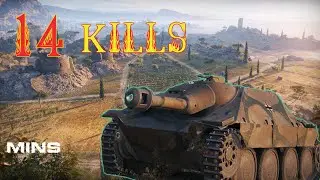 World Of Tanks -Tier 4  - Germany TD - Hetzer -14 Kills ❗