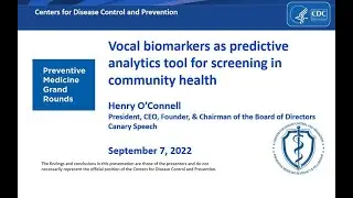 PMGR: Vocal Biomarkers as Predictive Analytics Tool for Community Health Screening-Audio Description