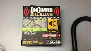 Краткий обзор велозамка с сигнализацией ONGUARD Smart Alarm