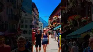 #chamonix #montblanc #france Enchanting Alpine Town at the Heart of Mont Blanc 😍🇫🇷