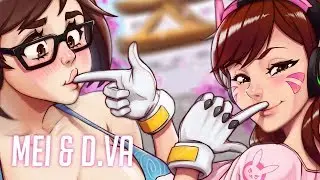 MEI D.VA OVERWATCH - Fanart Speedpainting