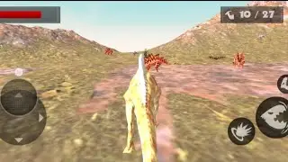 KILLING ALL DINOSAURS OF BARREN WITH STRONG SPINOSAURUS |HUNGRY APEX WORLD DINO HUNT